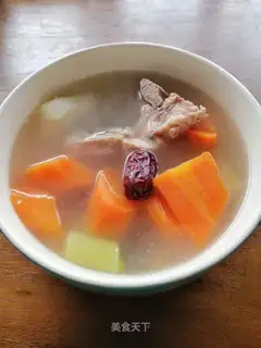 Carrot steak soup