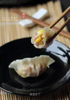 Pork and corn dumplings