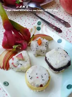 Fruit sushi rice balls