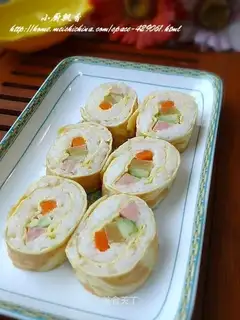 Egg roll sushi