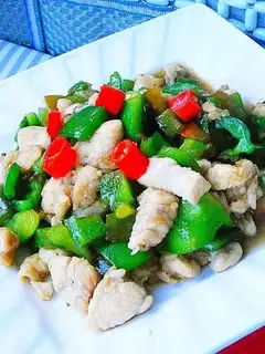diced chicken with double pepper