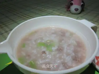 loofah beef porridge