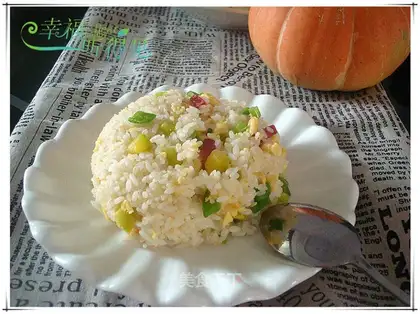 Pumpkin sausage fried rice