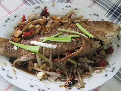 Braised large yellow croaker