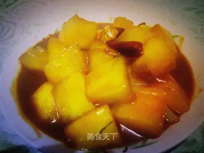 Winter melon in tomato sauce