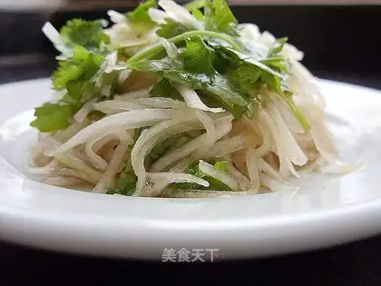 Shredded radish salad