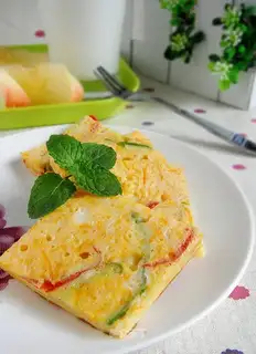 Pumpkin double pepper egg cake