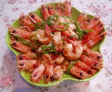 stir-fried shrimp balls