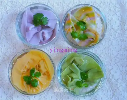 Rainbow wonton