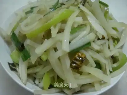 stir-fried shredded radish