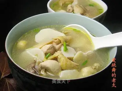 taro chicken soup