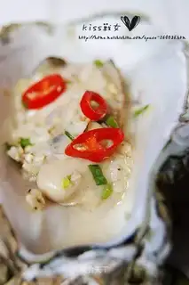 Roasted oysters with garlic
