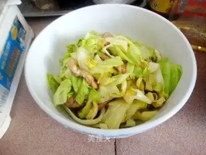 stir-fried pork and cabbage