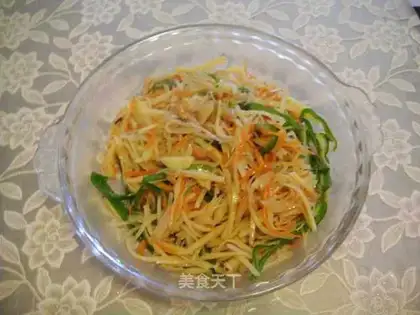 stir-fried three shredded vegetables