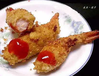 Shrimp balls with cheese