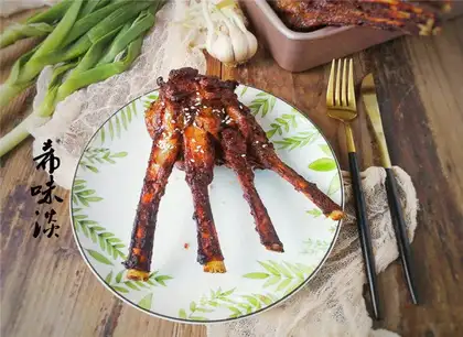 Roasted lamb chops