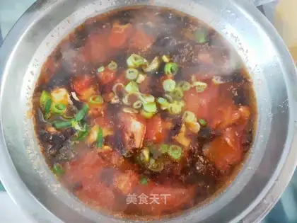 Potato omelet soup