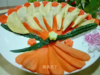 Carrot egg dumplings