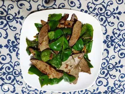 Fried lamb