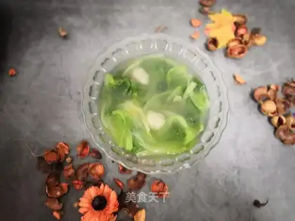 Potato fishball soup