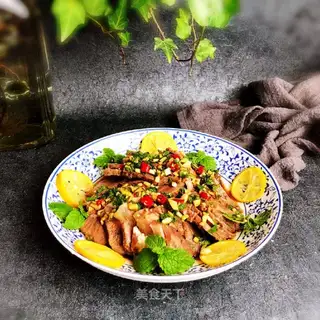 Mint lemon beef