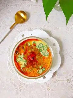 Autumn steamed eggs