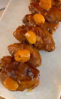 Garlic beer chicken wings
