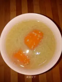Carrot rice porridge
