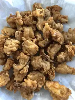 Fried mushroom root