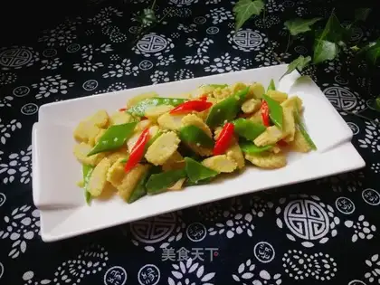 Corn fried Dutch beans