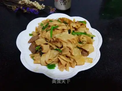 Scrambled bean skin
