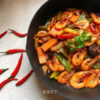 Spicy dry shrimp