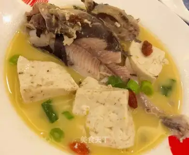 Scratch fish tofu soup