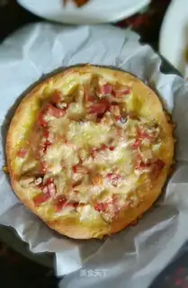 Bacon mushroom pizza
