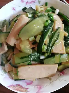 Chicken ham and cucumber