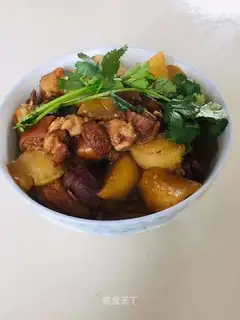 The lamb burns radish