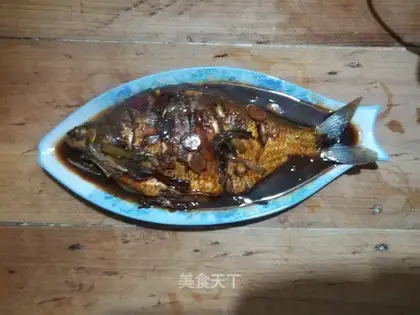 Red-burned fish