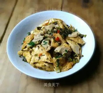 Old tofu fried meat