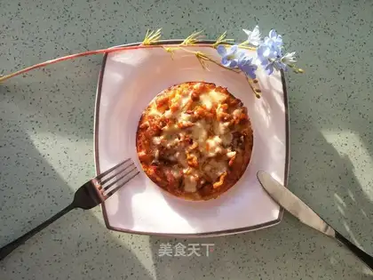 Chicken leg pizza
