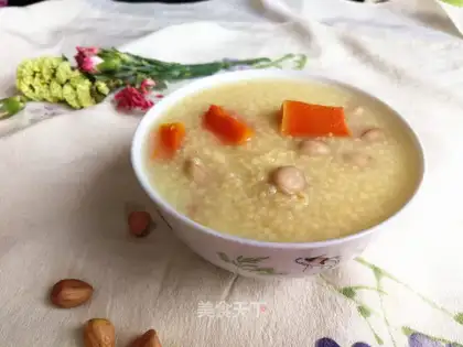 Pumpkin peanut porridge