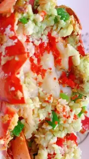 Garlic toasted Boston lobster