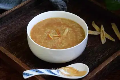 "Sweety red congee."