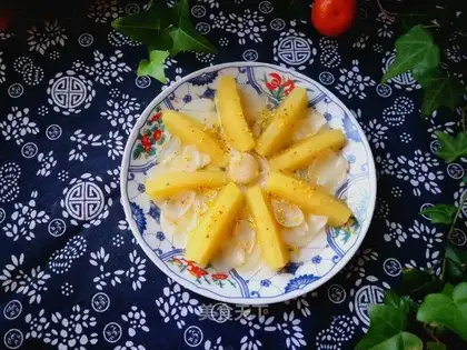 Apple steamed lilies