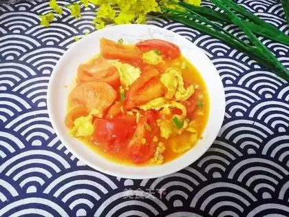 Tomato fried eggs