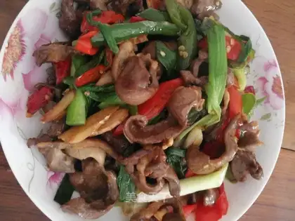 Spicy pig heart