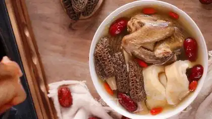 The lamb belly pigeon, New Zealand glue soup