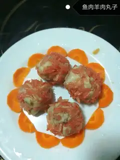 Fish and lamb meatballs