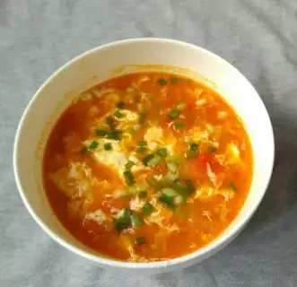 Ketchup, eggflower soup