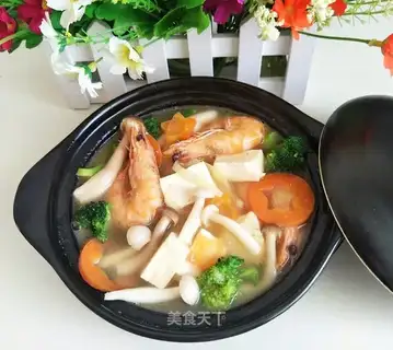 Shrimp mushroom tofu