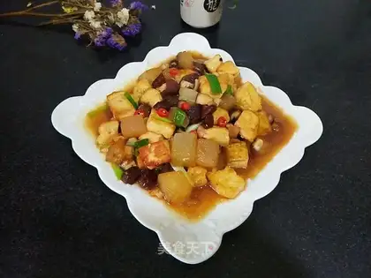 Red melon tofu